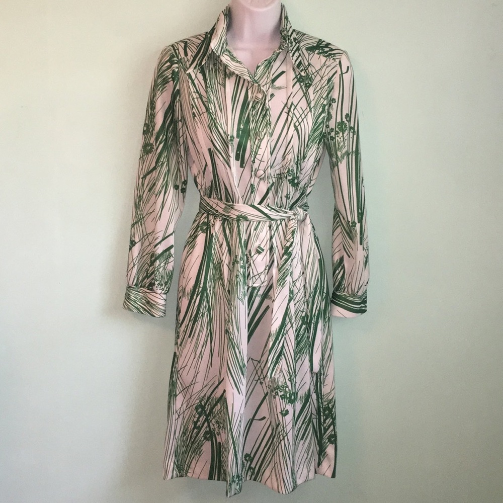 Vintage 60s 70s Belted Shift Dress Size 8P